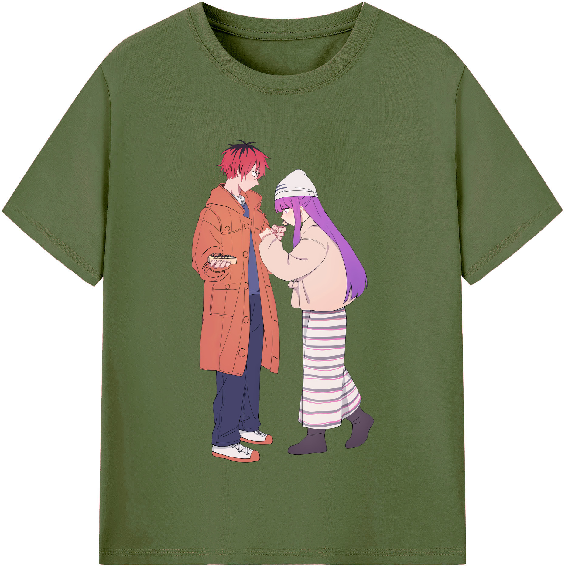 （画像用） 葬送のフリーレン Frieren 綿100％半袖Tシャツ（フロントプリント）